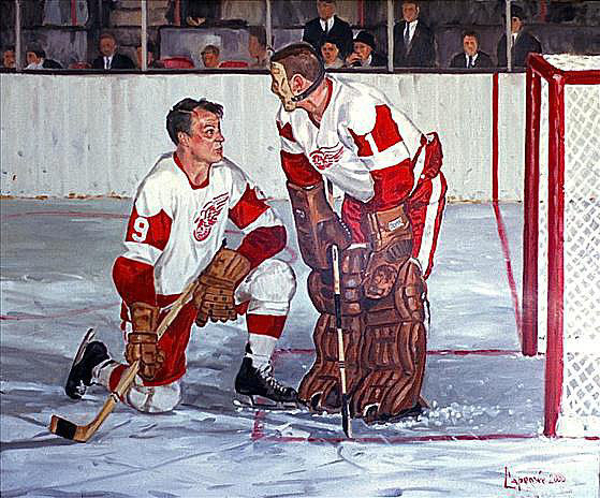 Gordie Howe & Terry Sawchuk